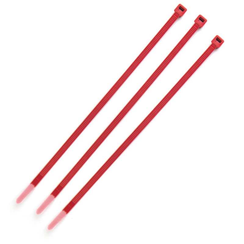 Grote (522) 83-6030-3 Nylon Cable Ties Color Ties, 1000 Pack, Red, pack of 1000